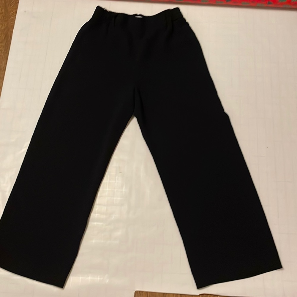 Coulettes Wilfred Aritzia Black Crop Wide Leg Dress Pants High Waist